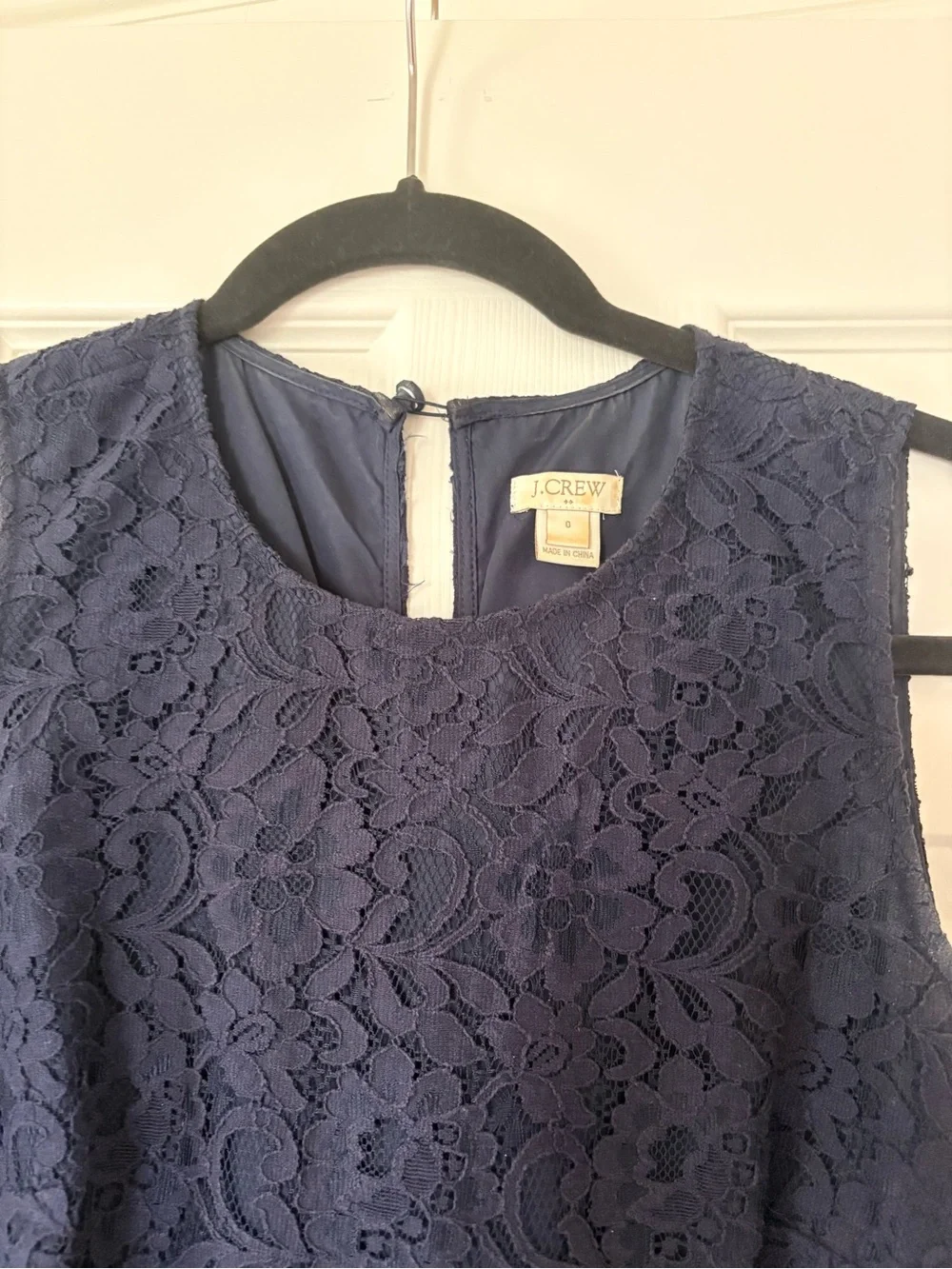 J Crew Navy Lace Dress